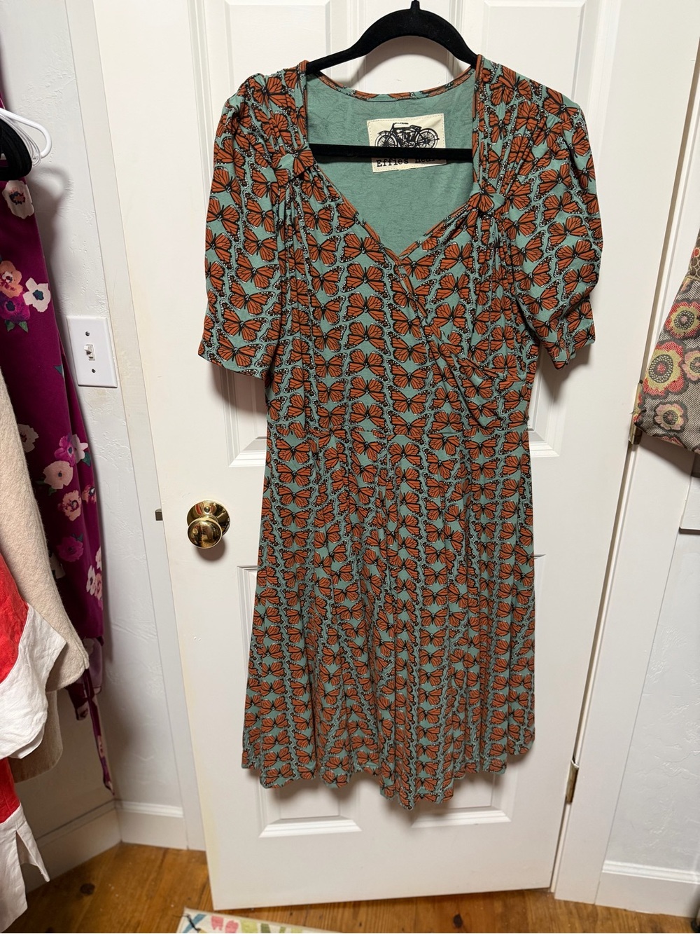 Effie's Heart Monarch V-Neck Midi Dress